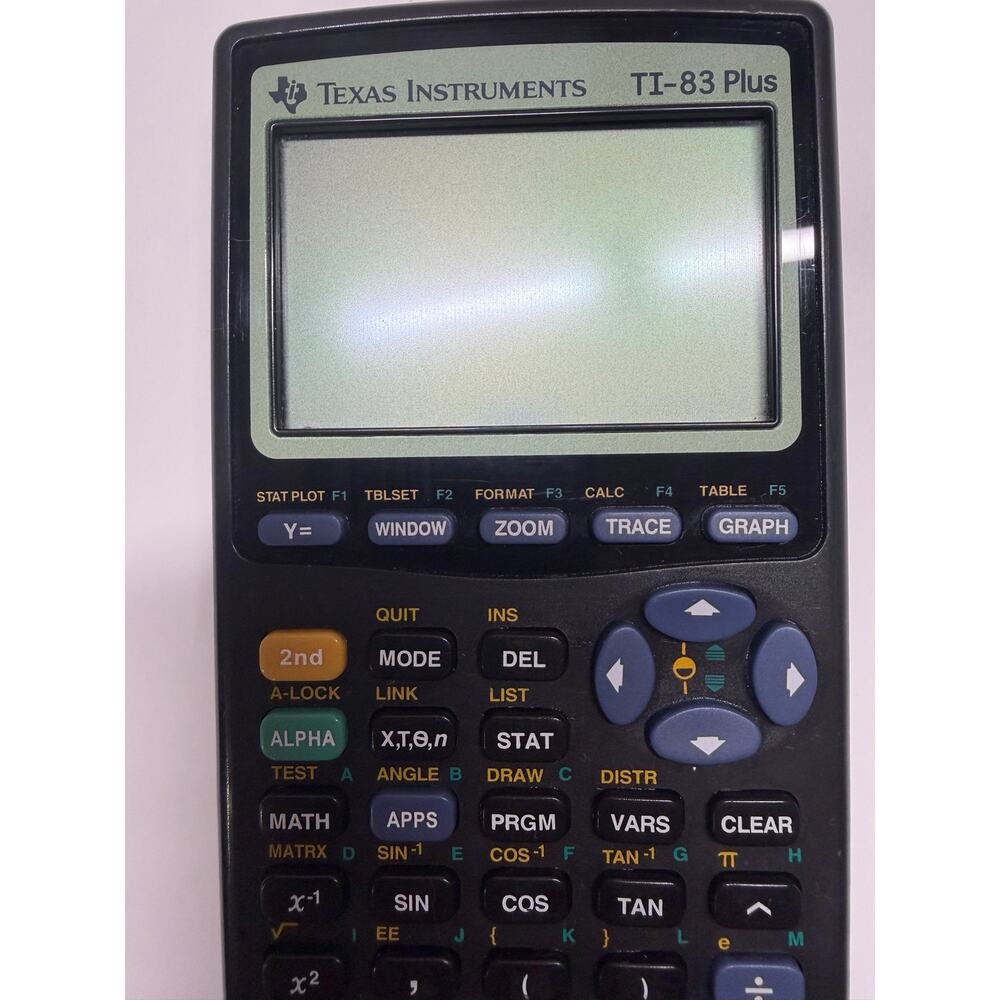 Texas Instruments TI-83 Plus Graphing Calculator Black Used Works With Cover - Picture 5 of 7